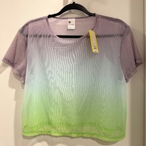 Women's Boxy Mesh T-Shirt - All In Motion™ Cool Ombre S